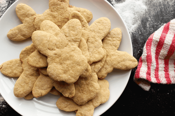 Healthy, easy to make, dairy free Sugar Cookies!