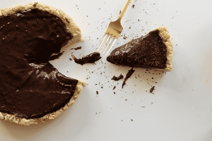 Unbelievably healthy, delicious, and easy chocolate pudding pie. You won't even believe every decadent slice of pie has less than 200 calories, but packs over 11g of protein.