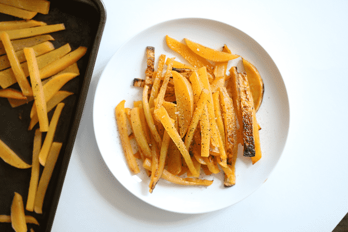 Rutabaga Fries are an amazingly healthy and delicious alternative to French Fries. These fries are ridiculously low in calories too. They're 1:3 of the calories of even sweet potato fries.