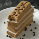 Homemade Peanut Butter Protein Bars on a plate