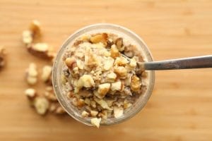 overnight oats in a jar