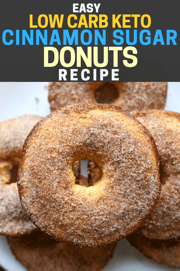 Easy Low Carb Keto Cinnamon Sugar Donuts Recipe