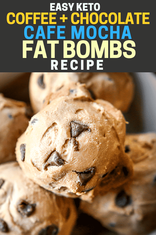 Keto coffee and chocolate cafe mocha fat bombs