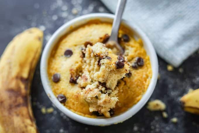 Low Carb Keto Banana Bread Mug Cake