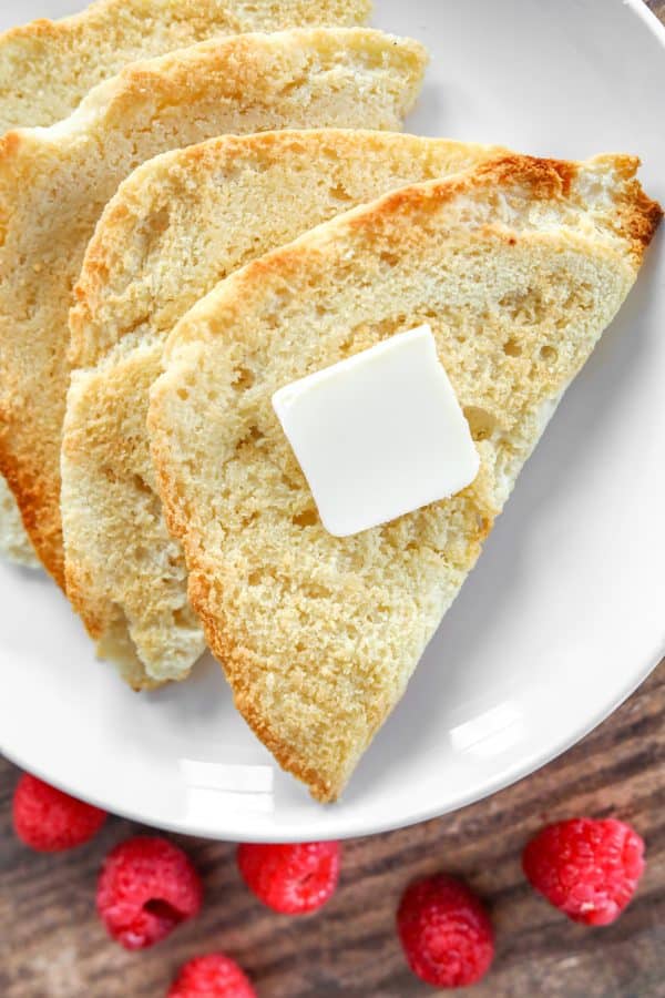 Keto Bread Toasted and on a plate