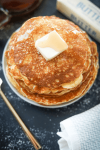 Keto Pancakes! Easy to make, low carb, and fluffy as could be! These are THE BEST coconut flour cream cheese pancakes for keto!