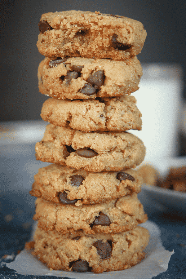 Keto Cookies! The BEST Peanut Butter Chocolate Chip Cookies Using Almond Flour, and SO EASY too