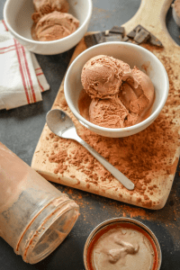 Best Chocolate Keto Ice Cream Made In A Mason Jar. Low Carb, No Churn, and so easy to make
