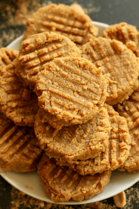 Low Carb cookies on a plate.