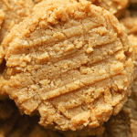 Keto Peanut Butter Cookies On A Plate.