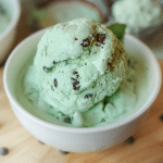 Mint Chocolate Chip Mason Jar Keto Ice Cream! There's no ice cream machine necessary to make it, and no churning either. My family can't believe how easy it is to make, and how good it is.