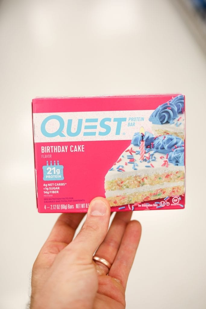 Birthday Cake Quest Bars