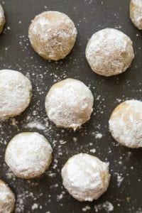 Cookies on a baking sheet