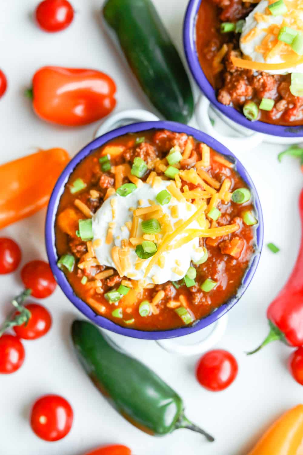 A bowl of low carb no bean chili