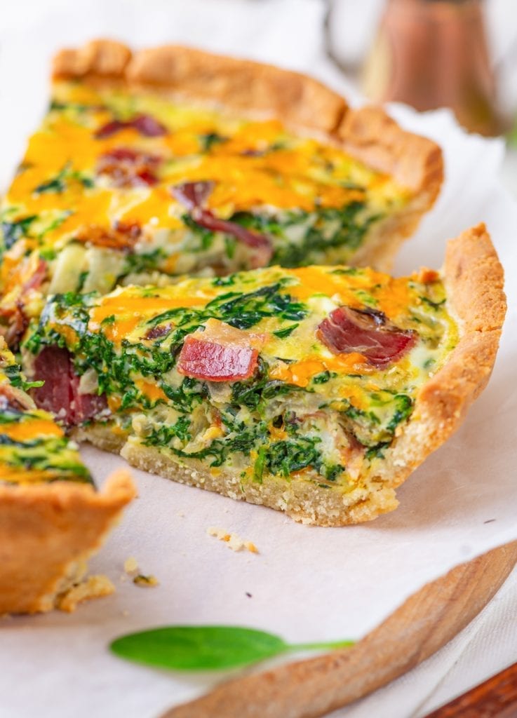 Keto Quiche (With Bacon and Spinach)