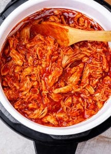 Shredded BBQ Chicken in an Instant Pot.