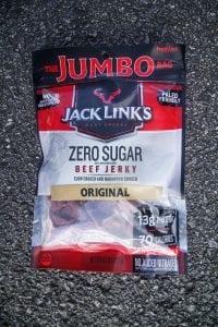 A package of sugar free beef jerky.