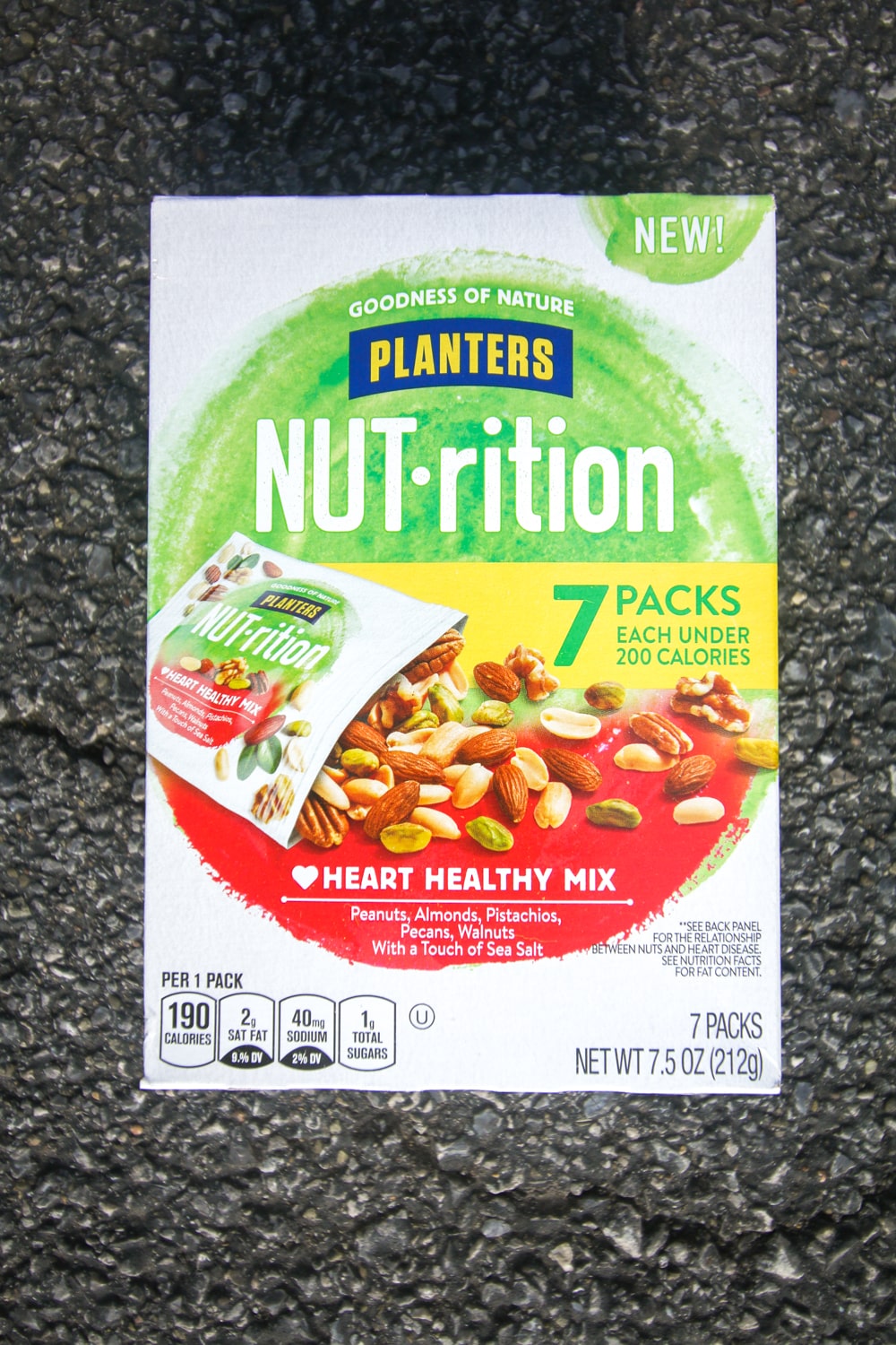 A box of Plantar's nut snack packs.