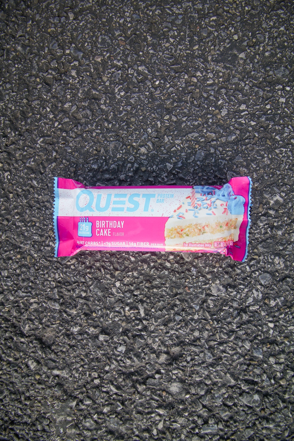 A Birthday Cake Quest Bar.