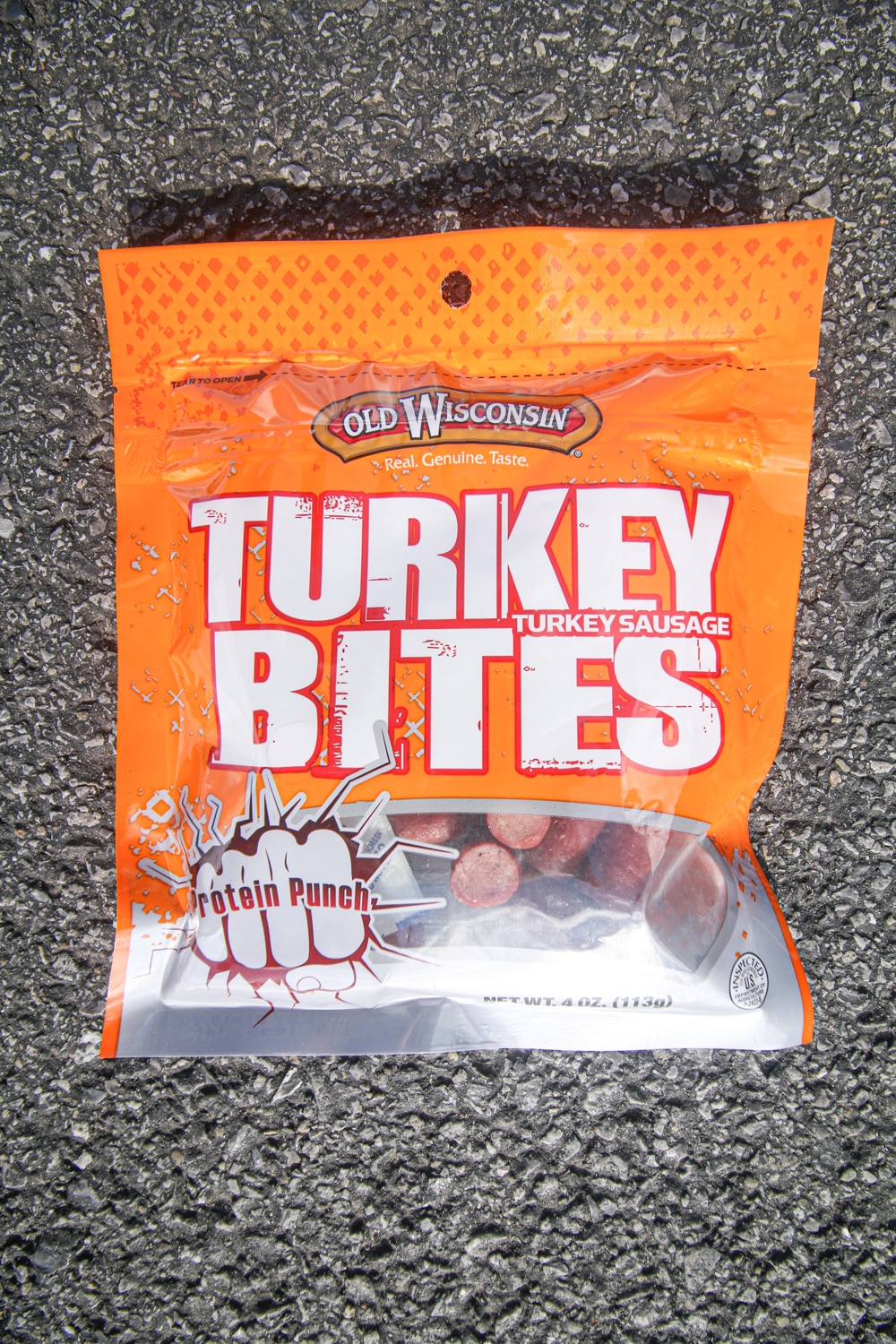 A package of turkey bites.