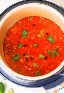 Taco soup in an instant pot.