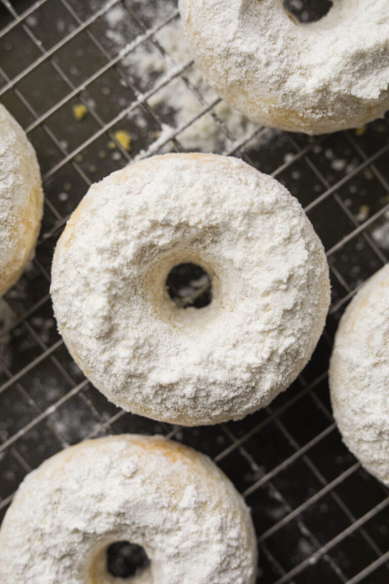 Keto Donuts Powdered "Sugar" Donuts With LESS THAN 2 CARBS