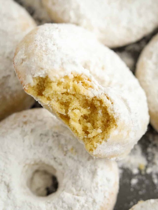 Powdered Sugar Keto Donuts