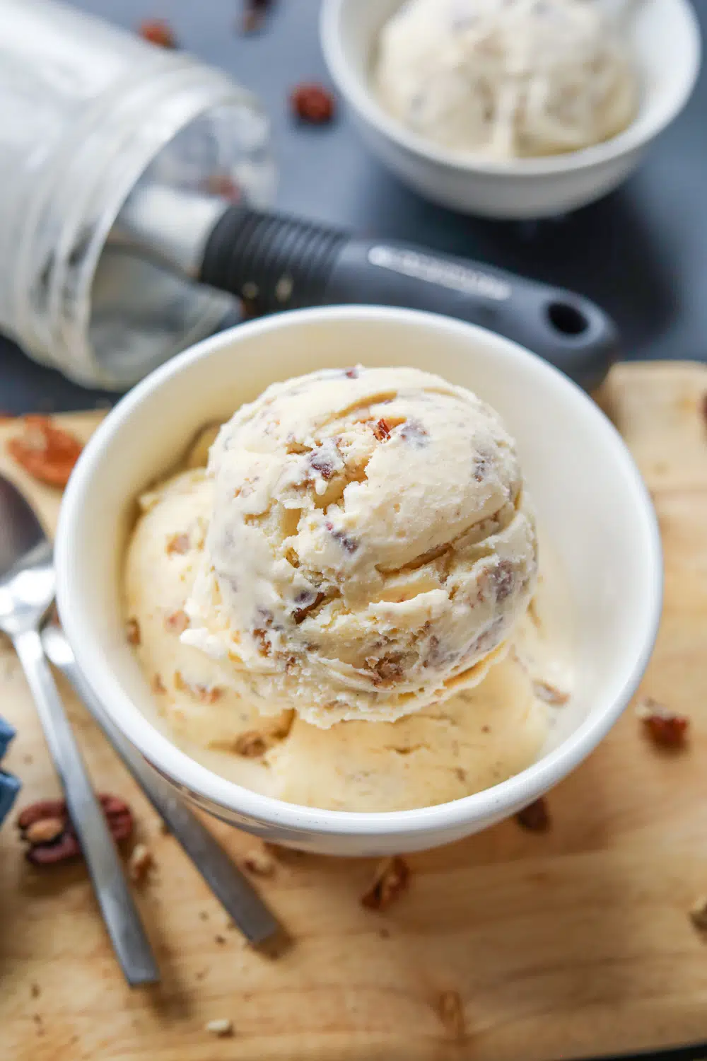 Butter Pecan Keto Ice Cream