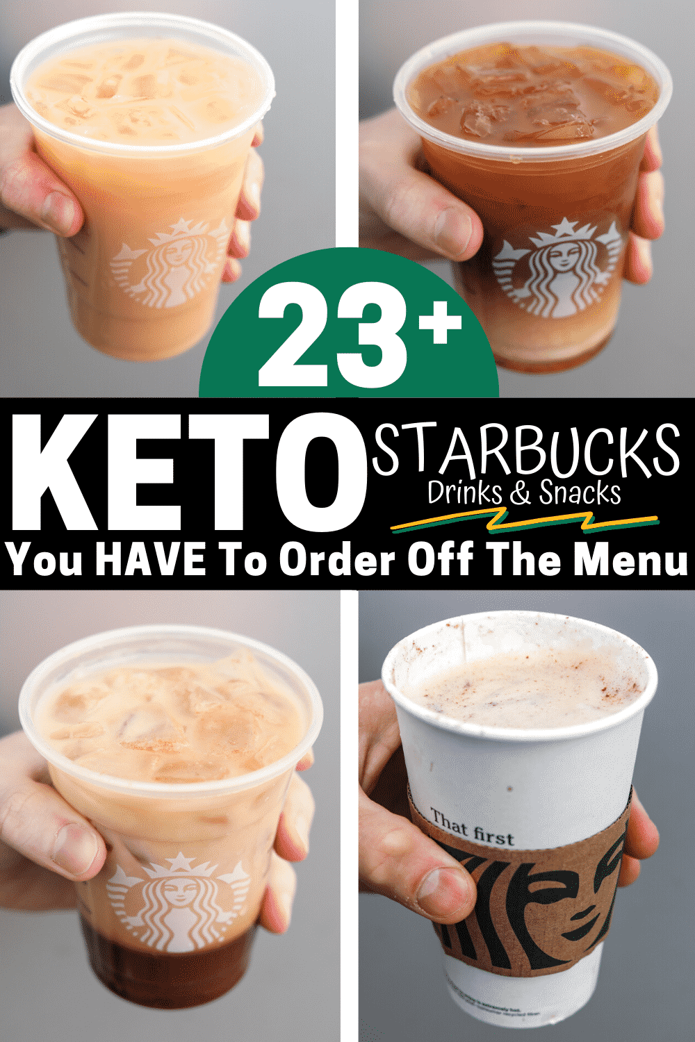 Starbucks KETO Iced Gingerbread Latte  Healthy starbucks drinks, Healthy  starbucks, Low carb starbucks drinks