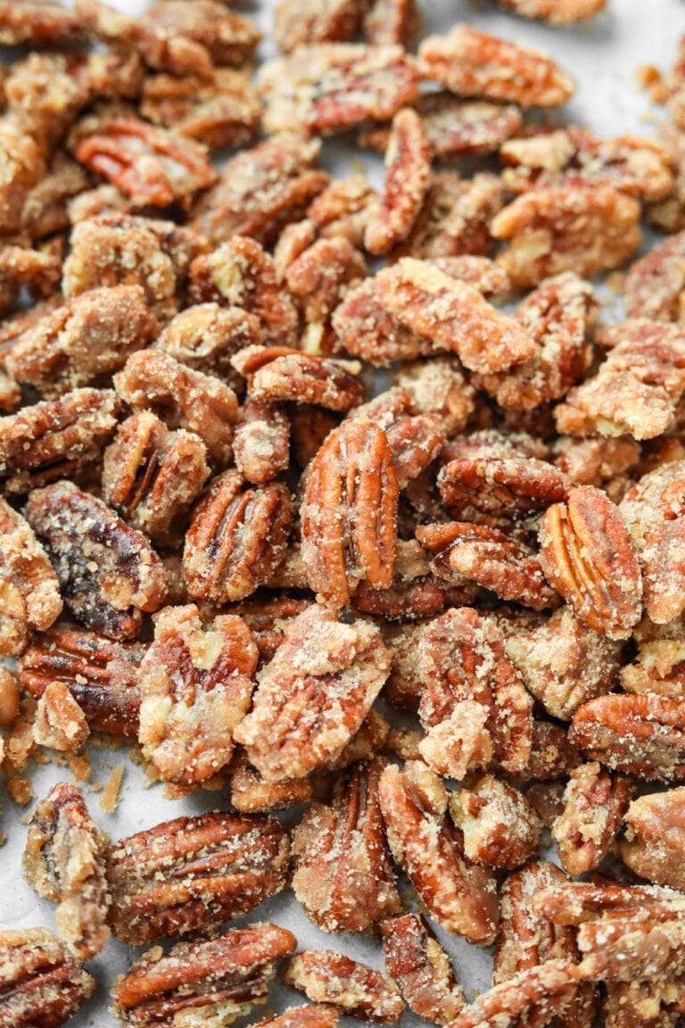 Keto Candied Pecans Made With Only 3 Ingredients