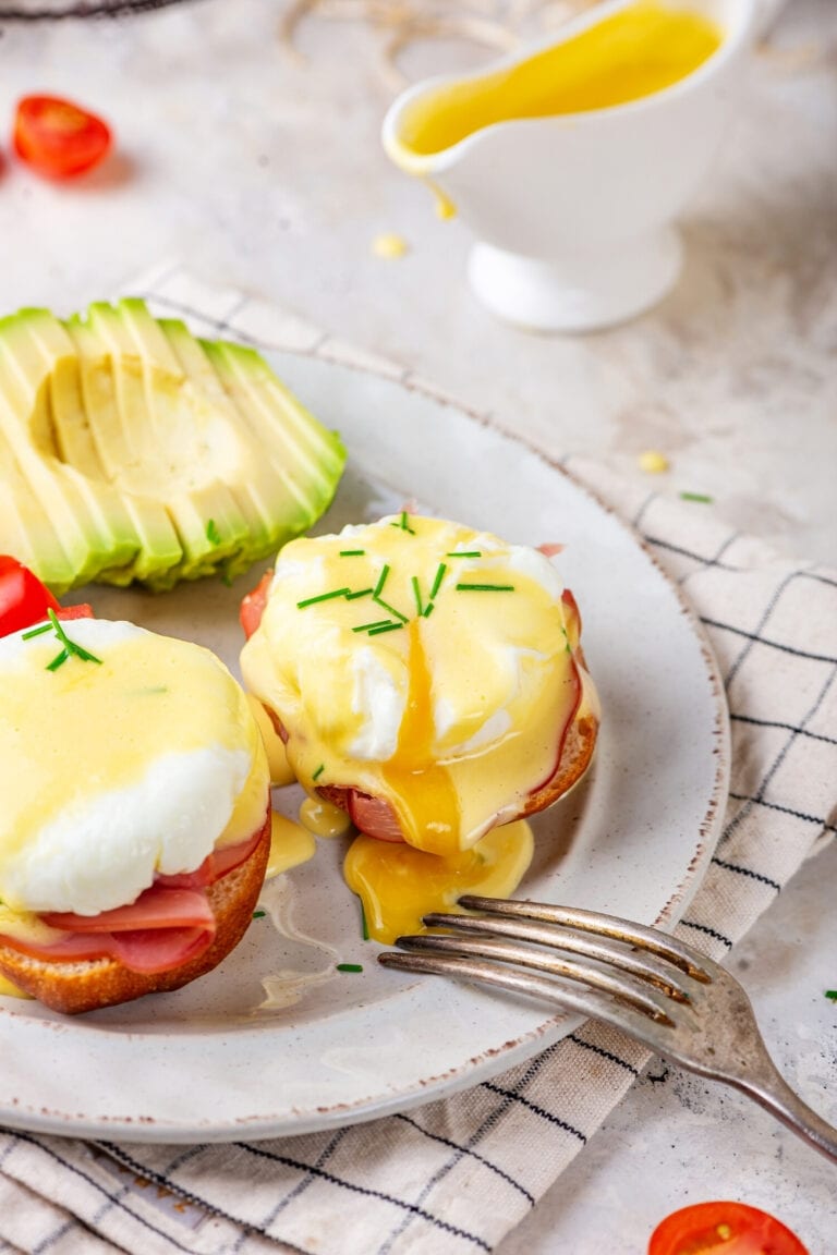 Keto Eggs Benedict With The Best Keto Hollandaise Sauce Recipe