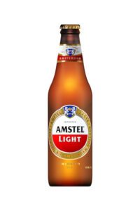 A bottle of Amstel Light.