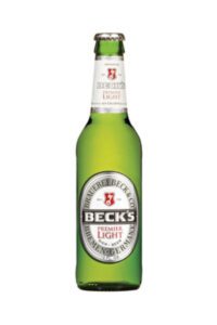A bottle of Beck's Premier Light.
