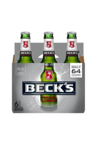 A six pack of Becks premier light.