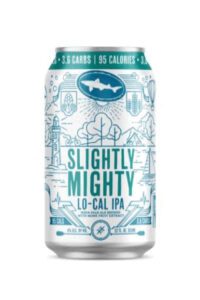 A can of Dogfish Head Slightly Mighty Lo-Cal IPA.