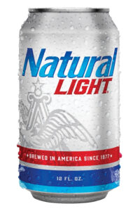 A can of Natural Light low carb beer.