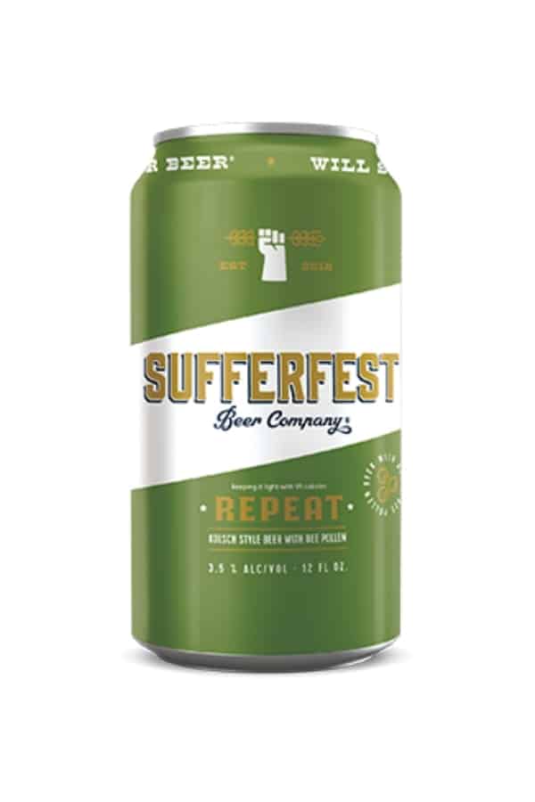A can of Sufferfest Beer Company Repeat