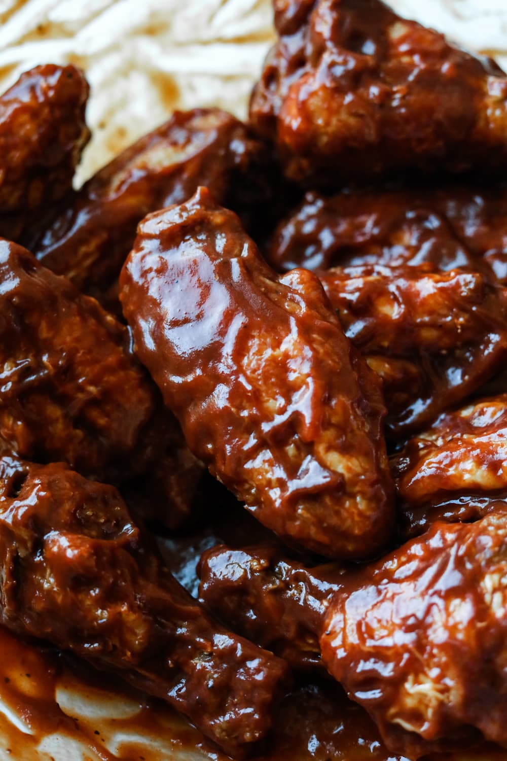 BBQ Chicken wings in a bowl.