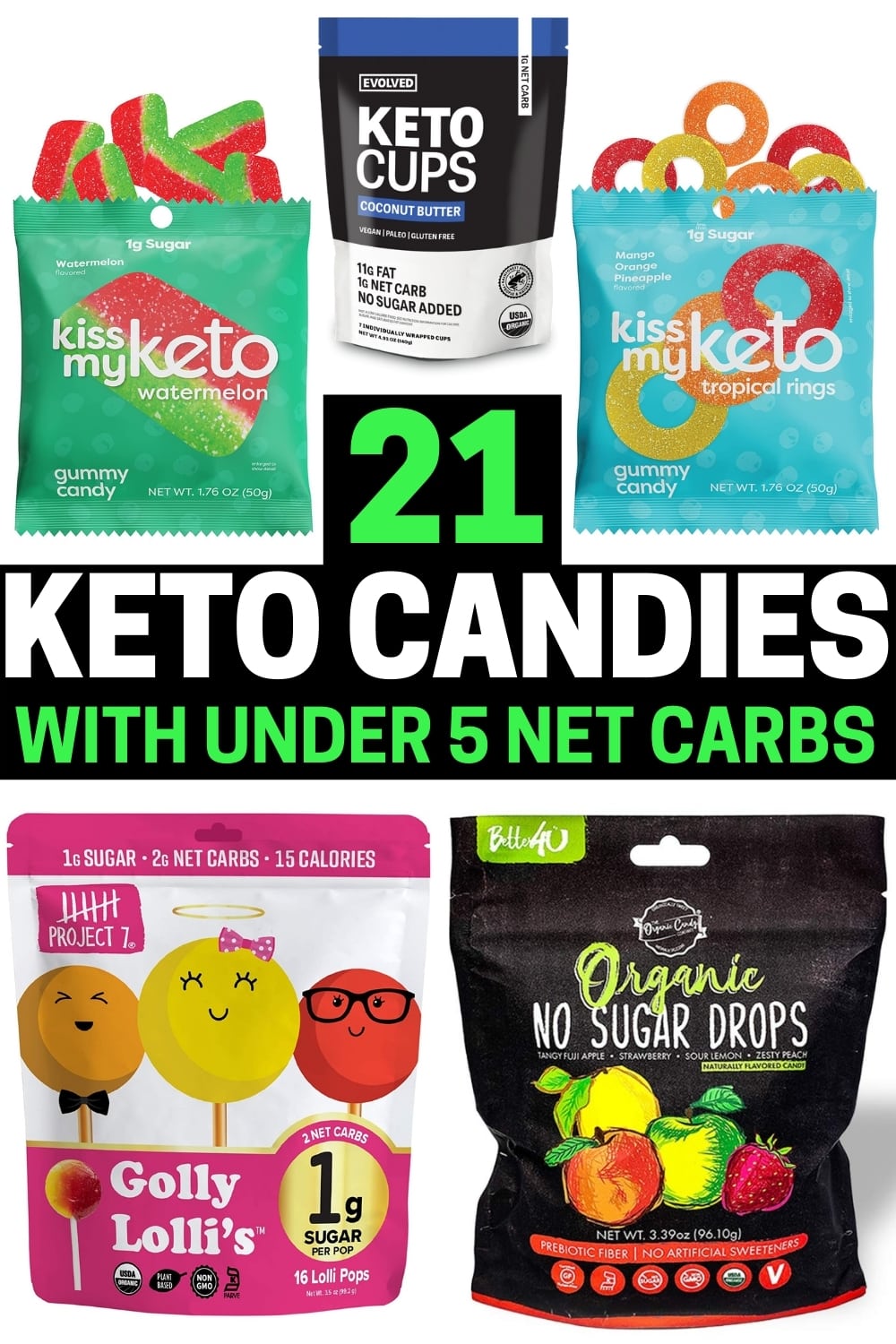 Sugar Free Gummy Bears Keto Candy - Assorted Fruit Flavors Keto Snacks -  Vegan Gummy Bears, Gluten Free, Low Carb, Keto Friendly, Sugar-Free Gummies  