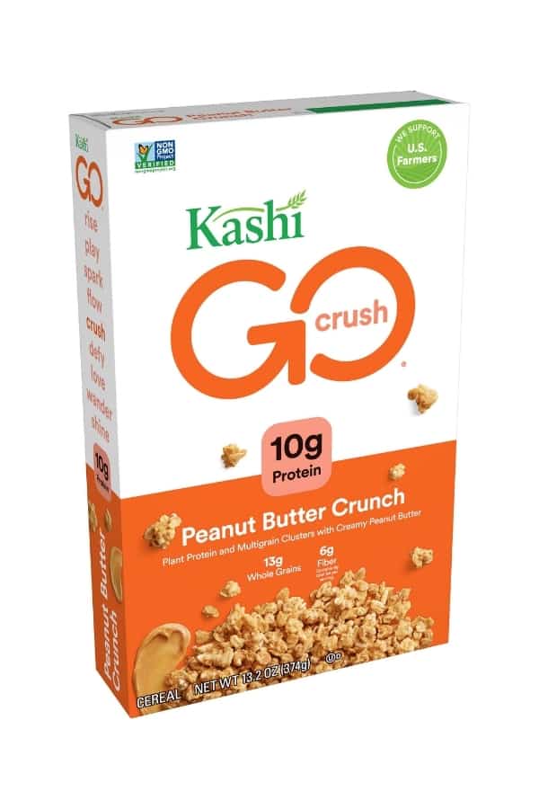 A box of Kashi go peanut butter crunch.
