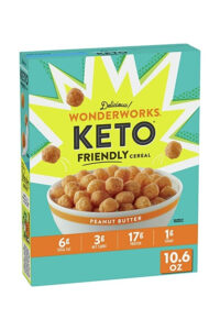 A box of wonderworks keto friendly cereal..