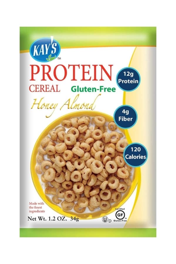 A box of kay's protein cereal.