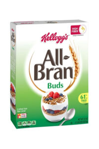 A box of Kellogg's all-bran buds.