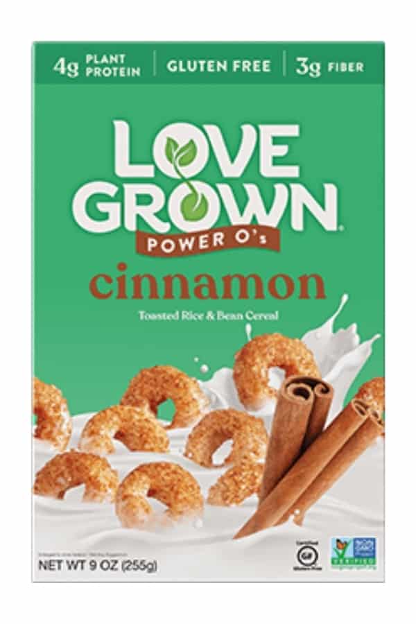 A box of Love Grown Power O's.