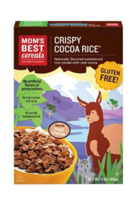 A box of mom's best cereals crispy Coco rice.