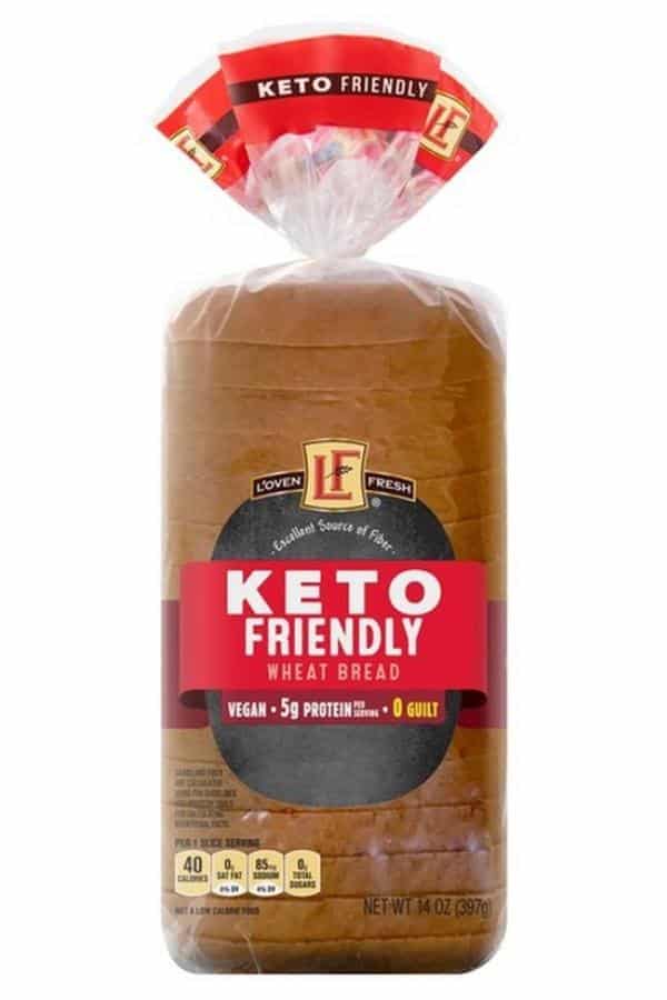 A loaf of Aldi keto bread by L'oven Fresh.