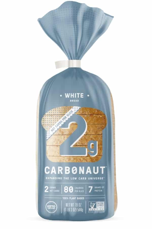 A bag of Carbonaut white bread.