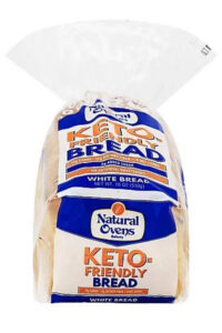 A bag of Natural Ovens keto friendly bread.