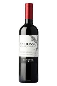 A bottle of Naoussa Tsantali.