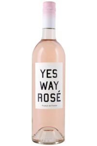 A bottle of yes way rose.